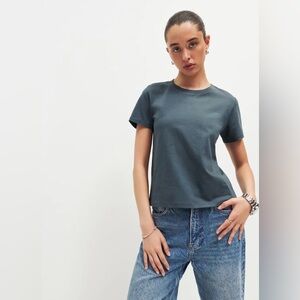 Reformation Classic Crew Tee Slate - Size XS